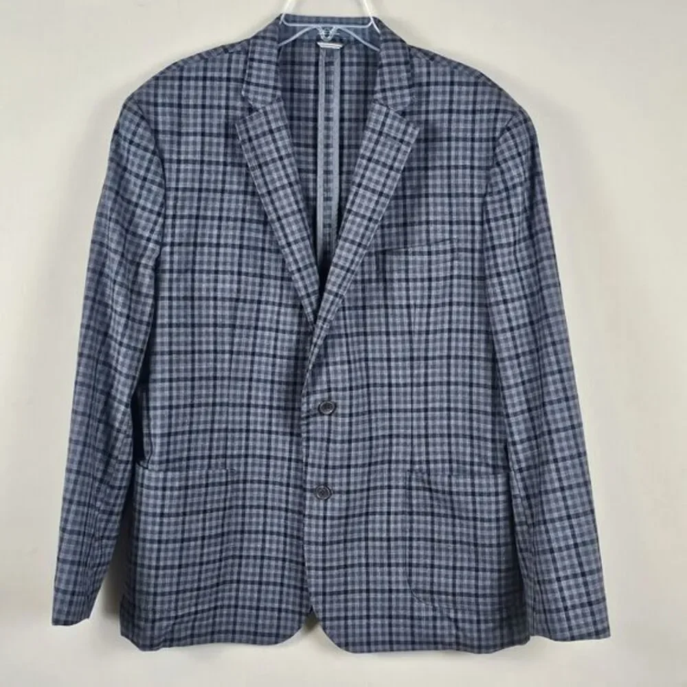 Wallin & Bros Blazer Suit Jacket‎  100% Wool 46R Casual Business Office Prof.